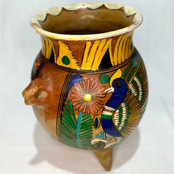 Colorful Hand-Painted Ceramic Vase - Picture 3 of 3